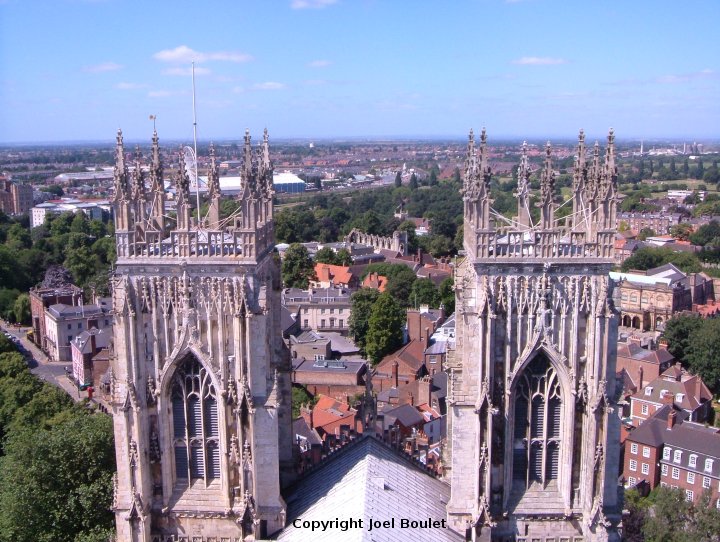 View from the top of York Cathedral