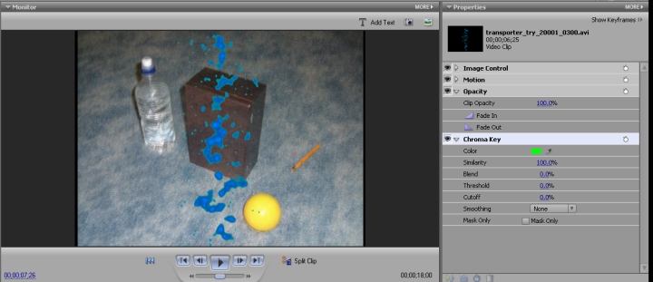 Chroma Key settings
